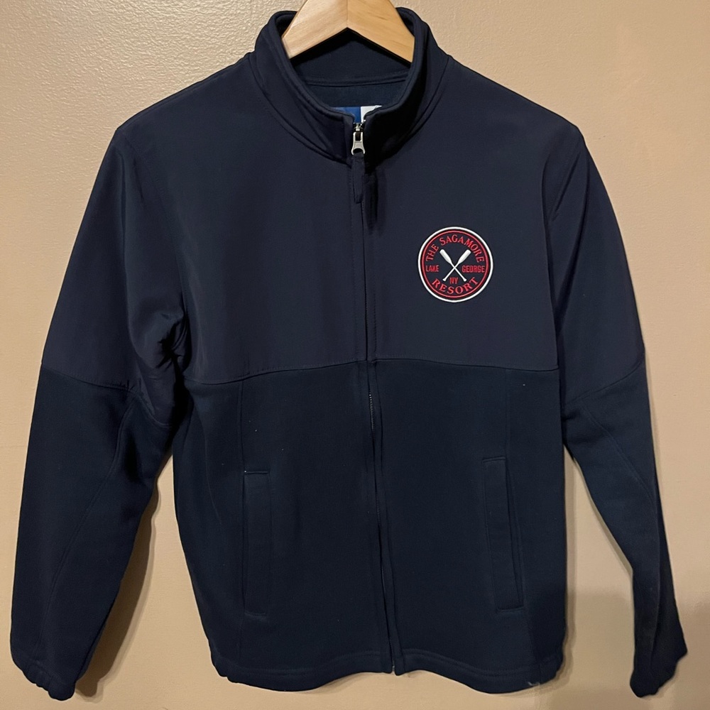 Mens Small Navy Big Cotton Sagamore Resort Jacket